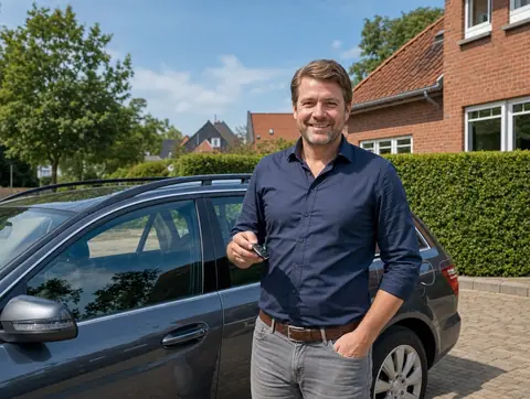 Verkäufer aus Soltau mit dem verkauften Fahrzeug